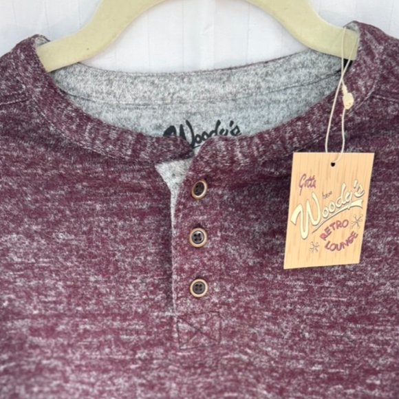 Mens Woody's Retro Lounge TOP Super Soft Pullover - Picture 4 of 8